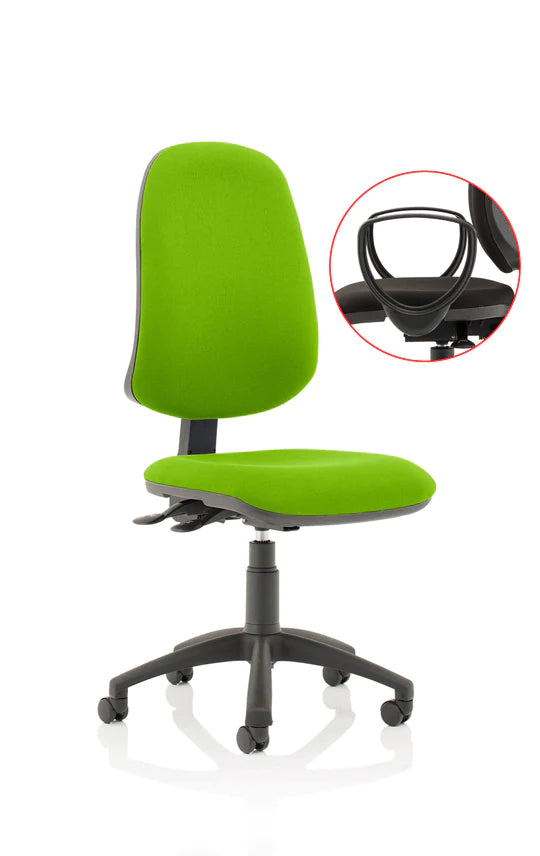 Eclipse XL Plus Fabric Operator Office Chair - Optional Colour and Armrests